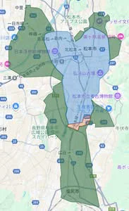 ウーバーイーツmatsumotoエリアマップ